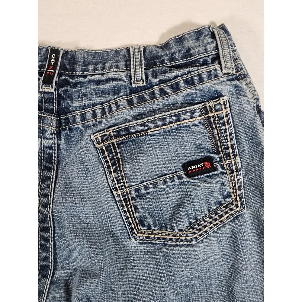 Ariat FR Flame Resistant M4 Relaxed Boot Mens 36x34 Jeans Denim Workwear USA - Picture 8 of 9